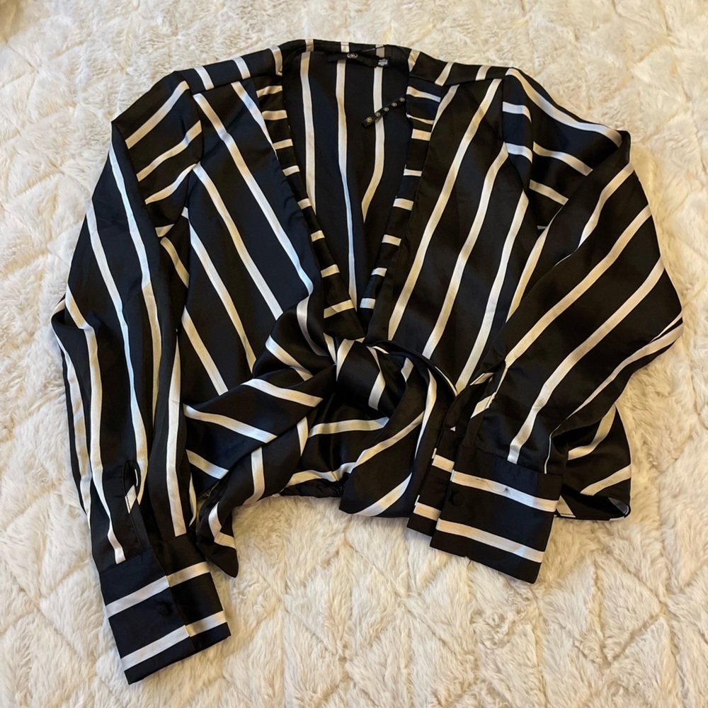Missguided Satin Crop Top